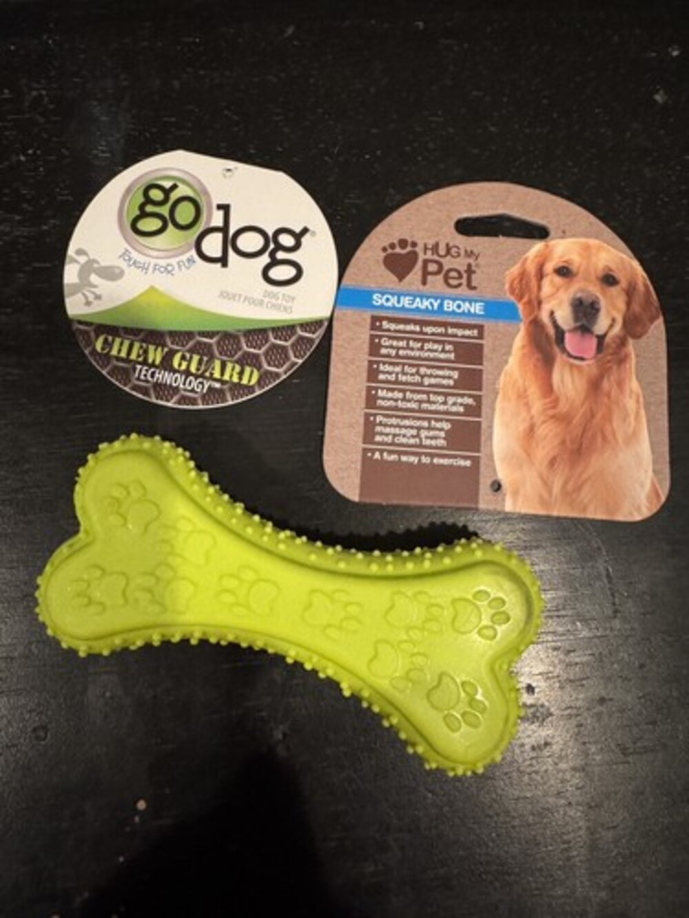 Godog Squeaky Bone With Chew guard Technology